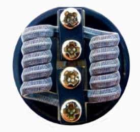 2 Clapton coils on a RTA build