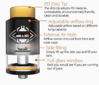 Features of the OBS Crius RDTA Tank