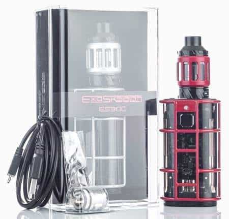The box and parts to the Wismec EXO Skeleton