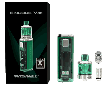 Packaging and kit of the Wismec Sinuous V80