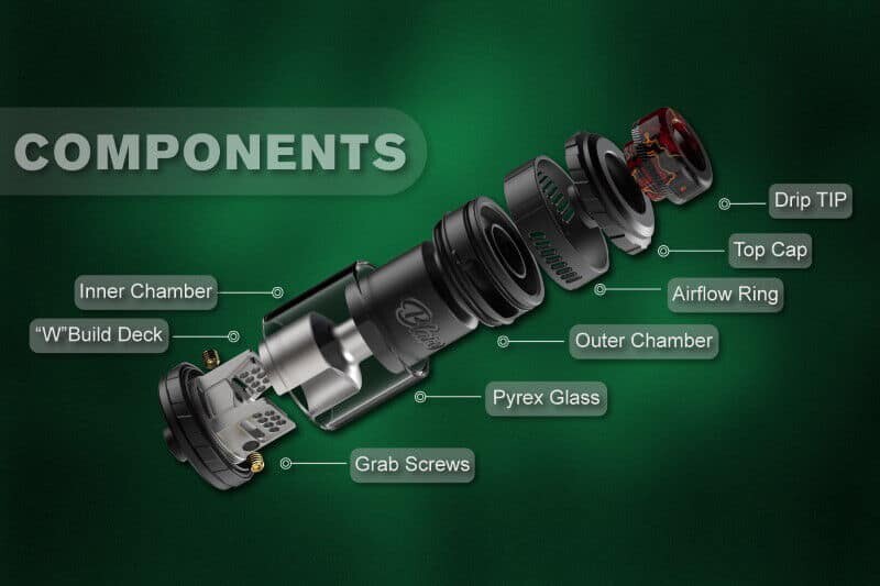 Parts of the Blaze Solo RTA