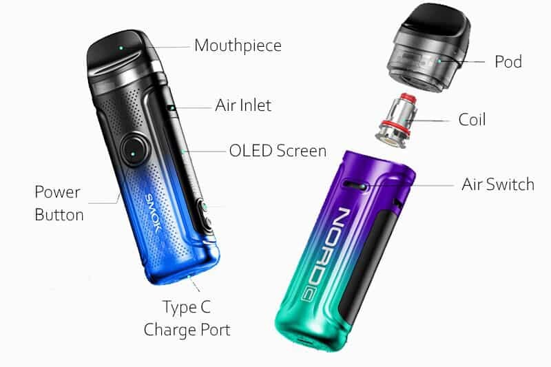 elfbar nachfüll pod läuft aus SMOK NORD C Kit main image 1