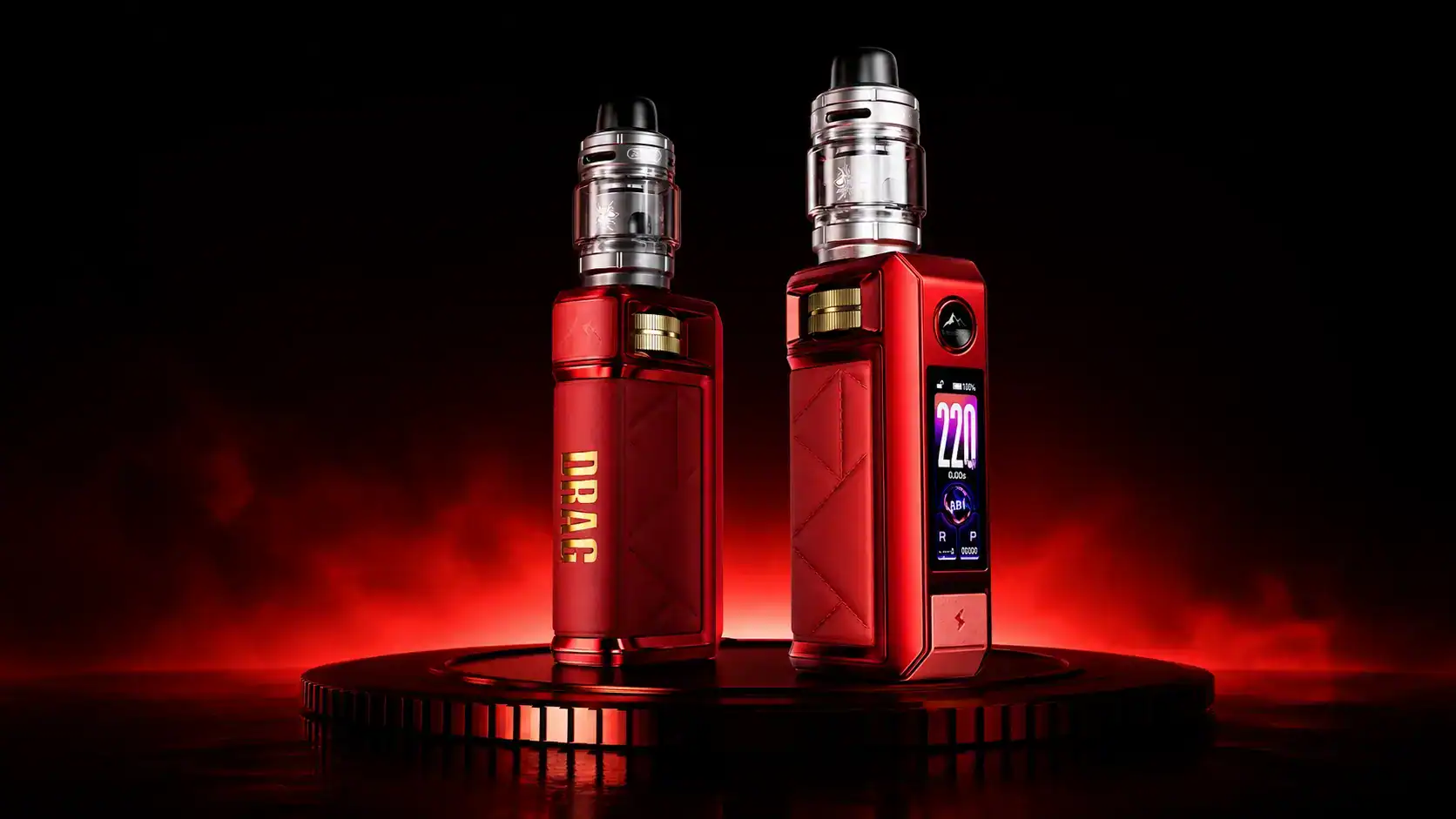 Side View of the Red Version — VOOPOO Drag 6 Box Mod Review