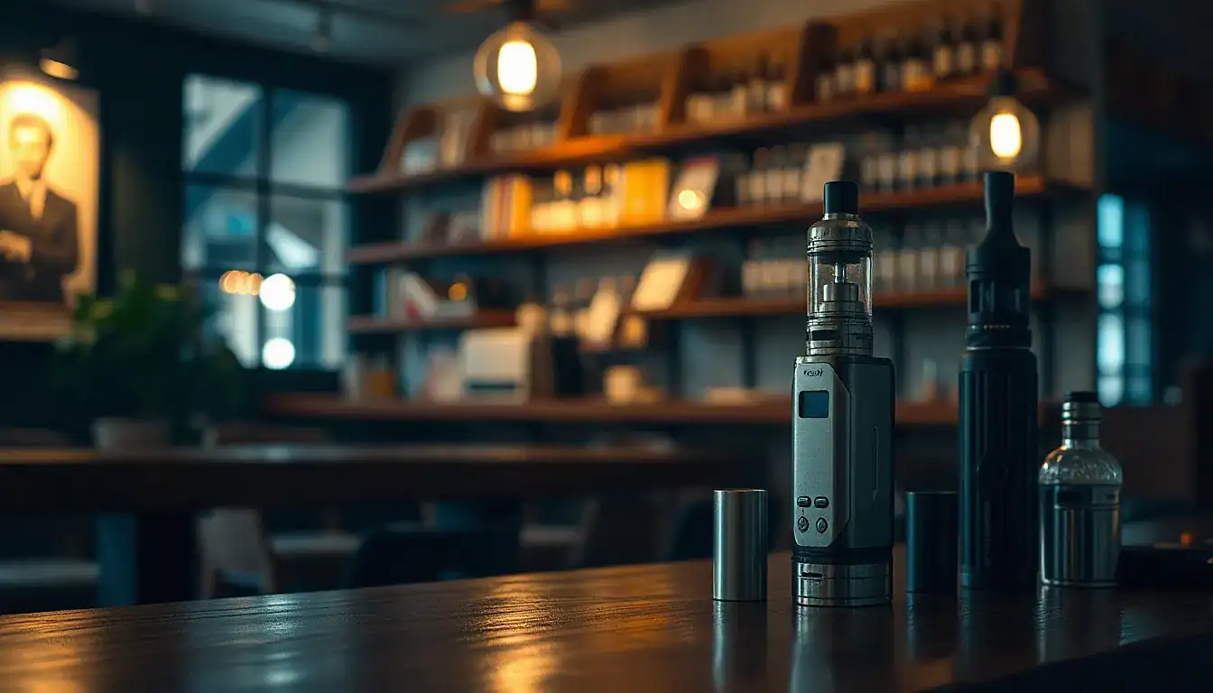Cafe setting — Where to Buy Best Beginner Vape Kits Safely