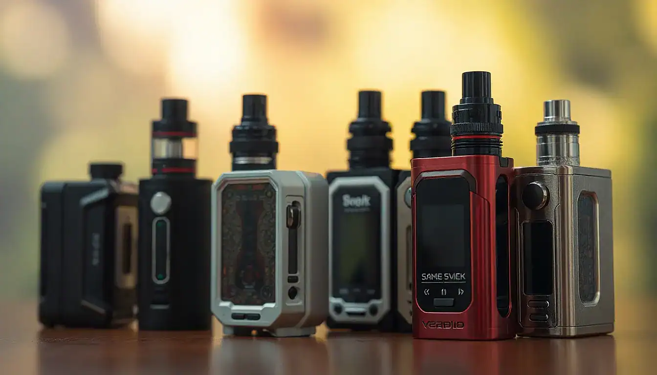 Close-up detail — Types of Box Mods Explained (DNA Mods, Mech Mods, and More)