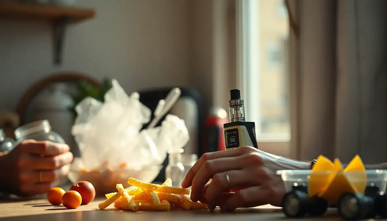Person cooking — Best Vape Tank & Kit Combos