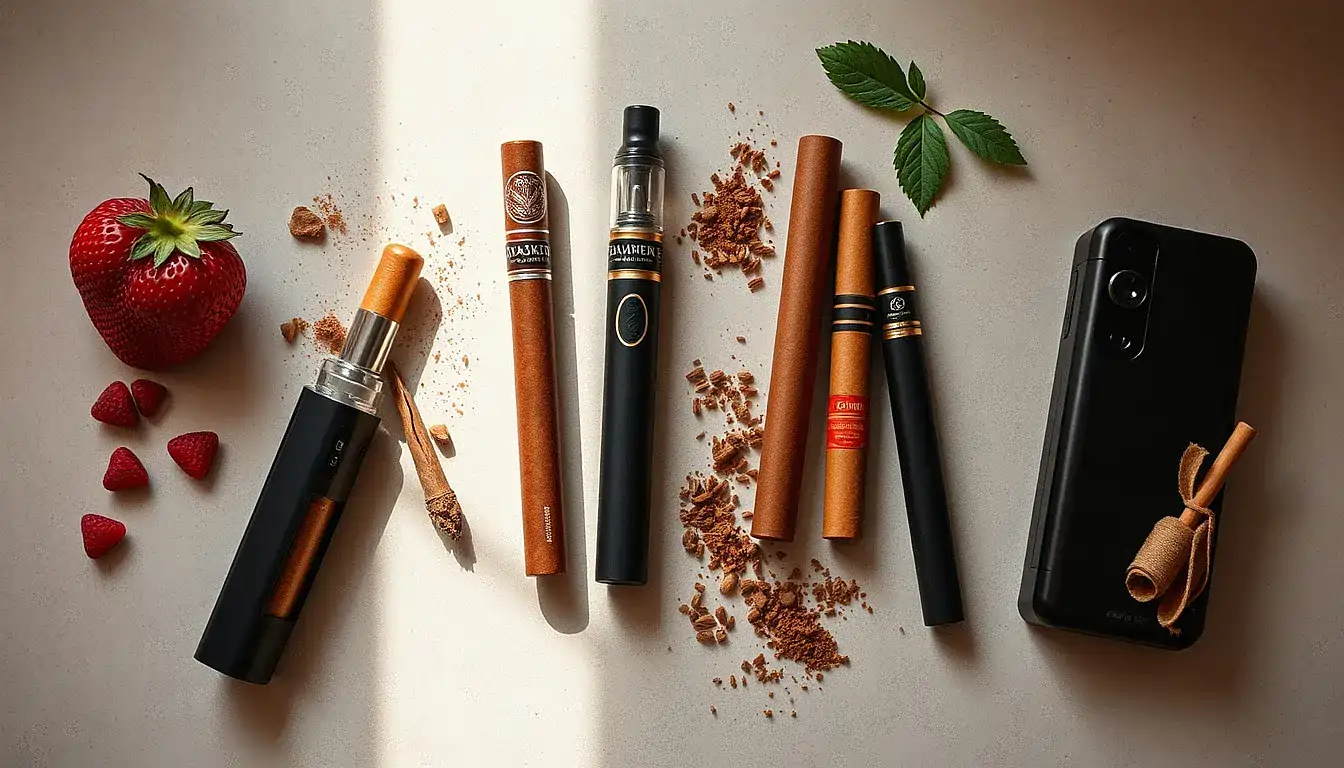 Overhead flat lay — Honest Talk About Flavor