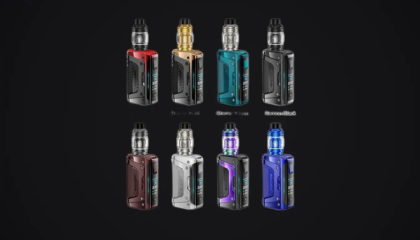 Overhead flat lay — Key Features & Specs — Geekvape Aegis Legend 5 Review