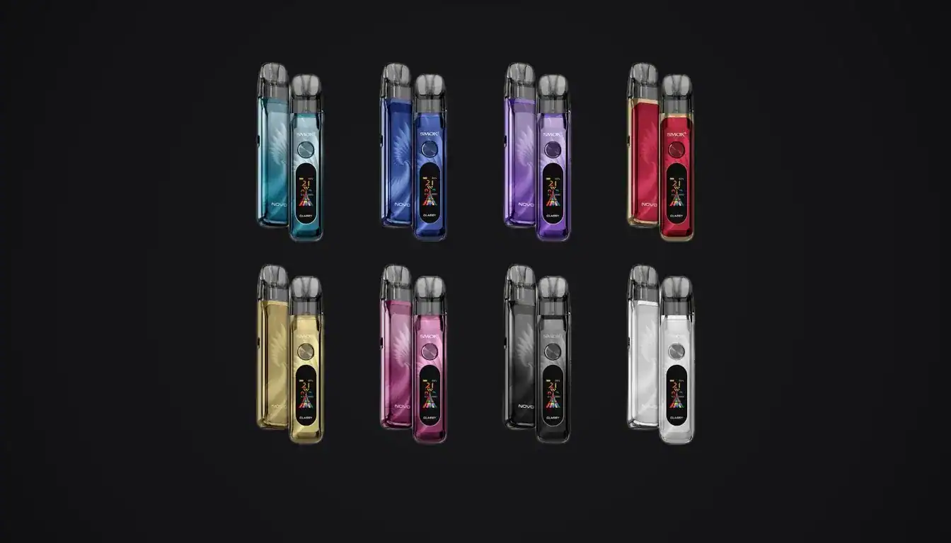 Overhead flat lay — Key Features & Specs — SMOK Novo Classy Pod Review