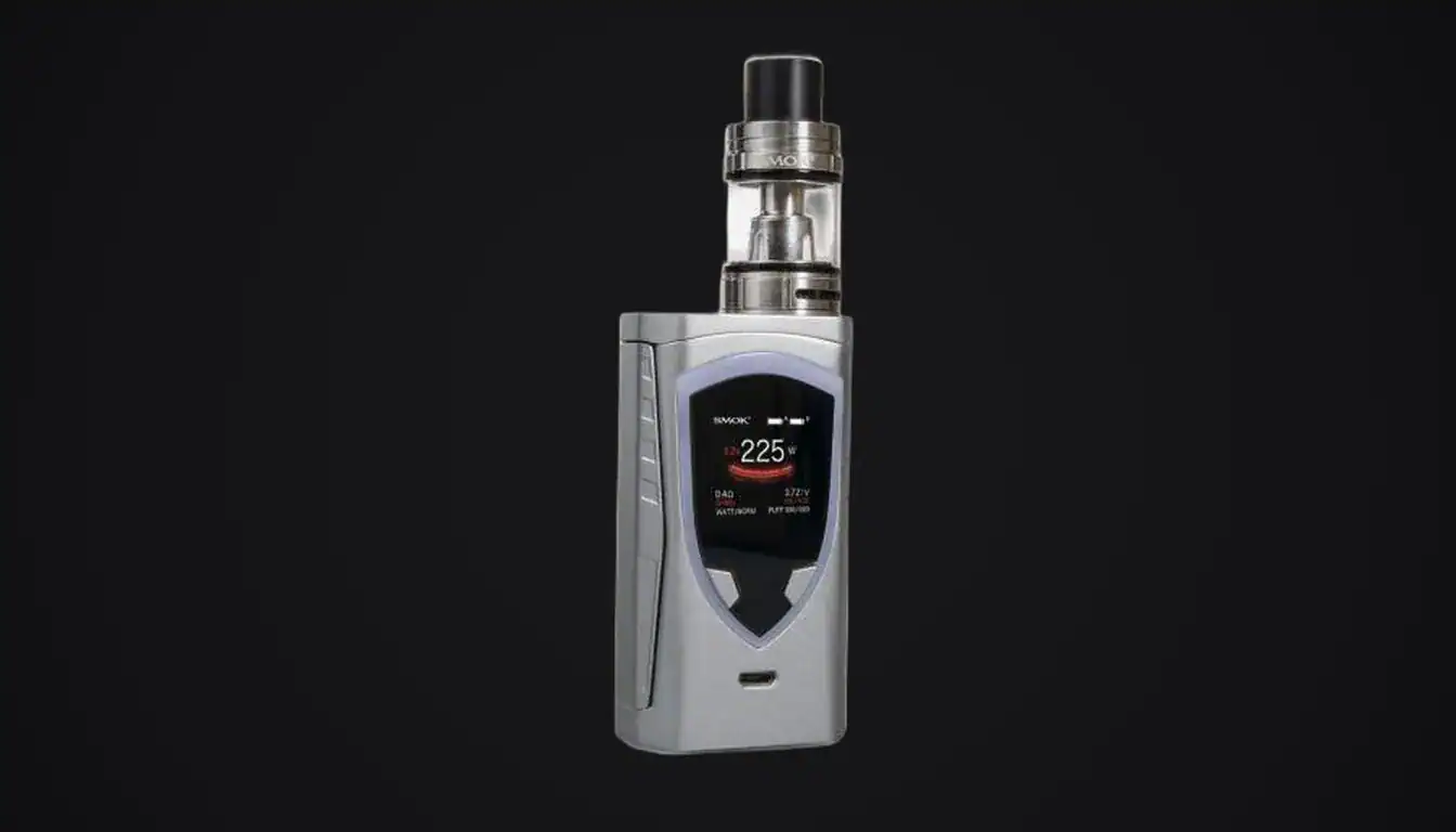 With Smok Procolor 225W Kit in silver