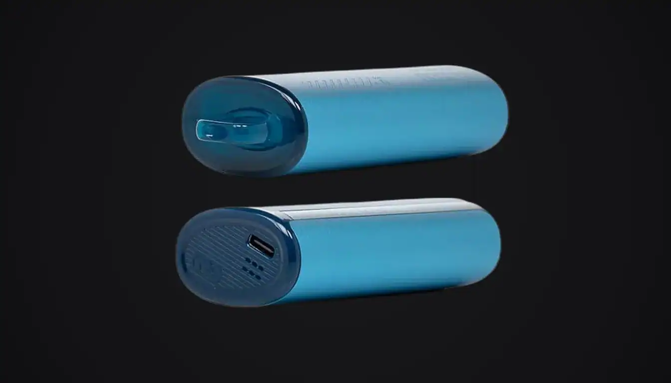 Top and bottom view of the Funky Republic Ti7000 vape