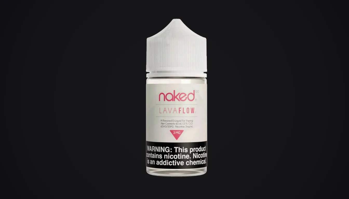 Editorial still life — What Is Naked 100 Lava Flow?
