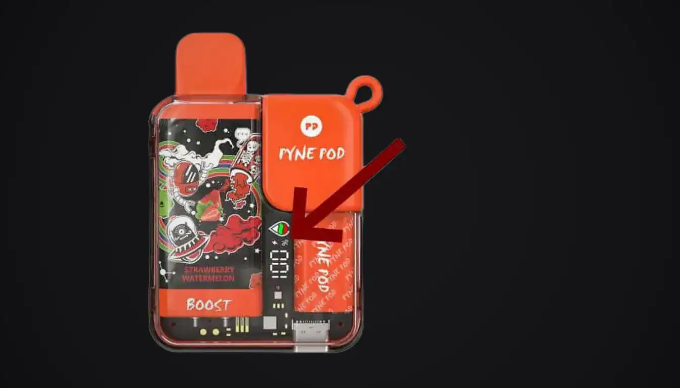 Display on the Pyne Pod Disposable 8500