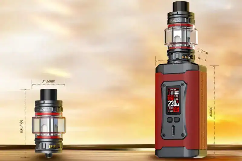 The dimensions of the SMOK Morph 2