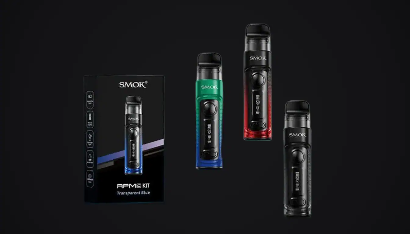 Three versions of the RPM C Pod Vape