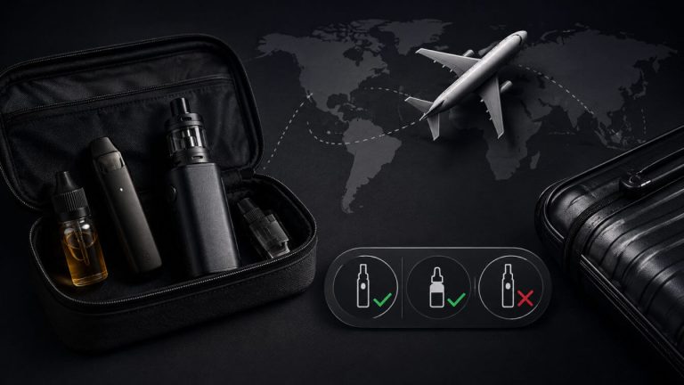 Vapes next to an plane map