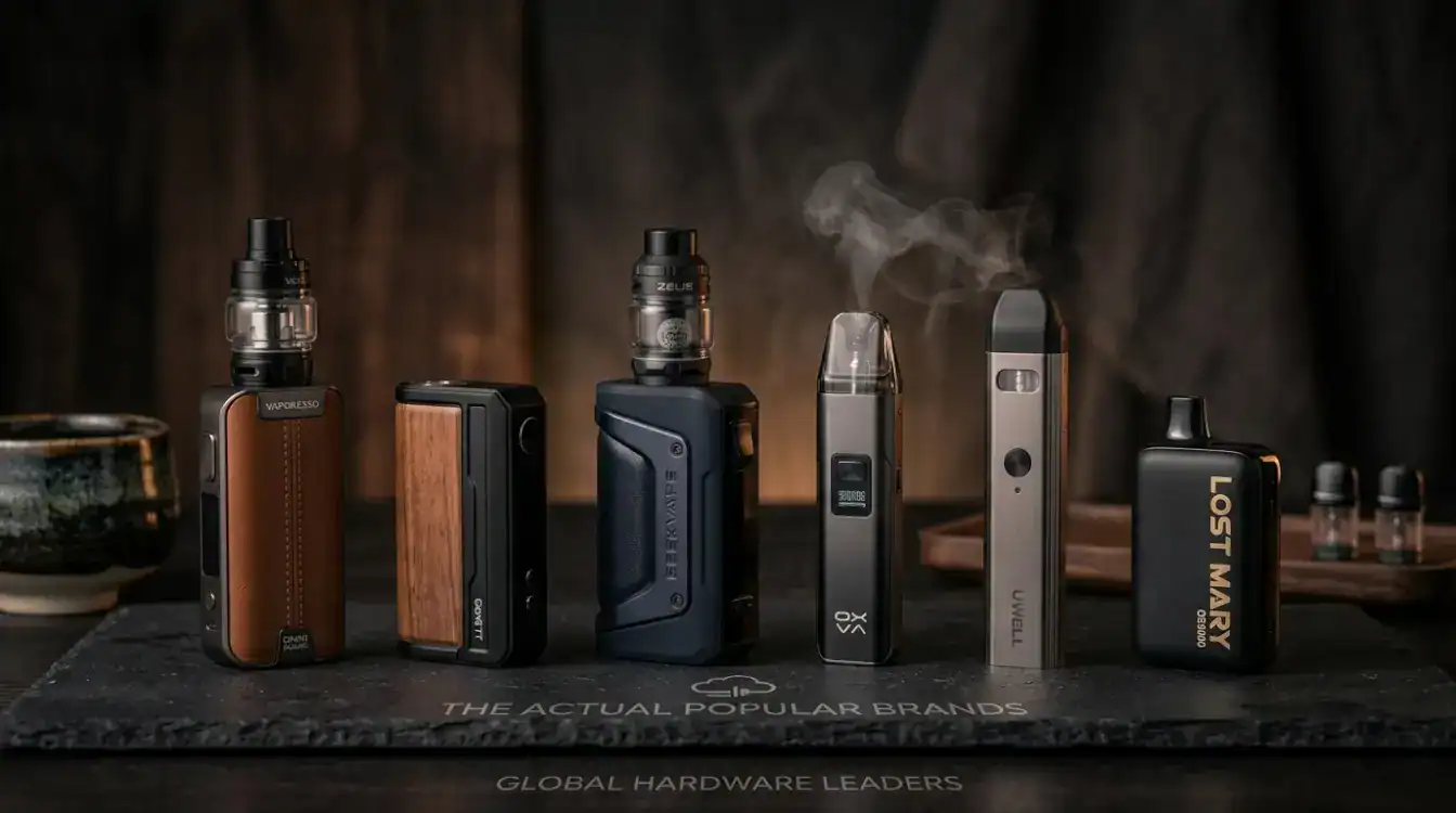 Several different vapes from the best vape brands