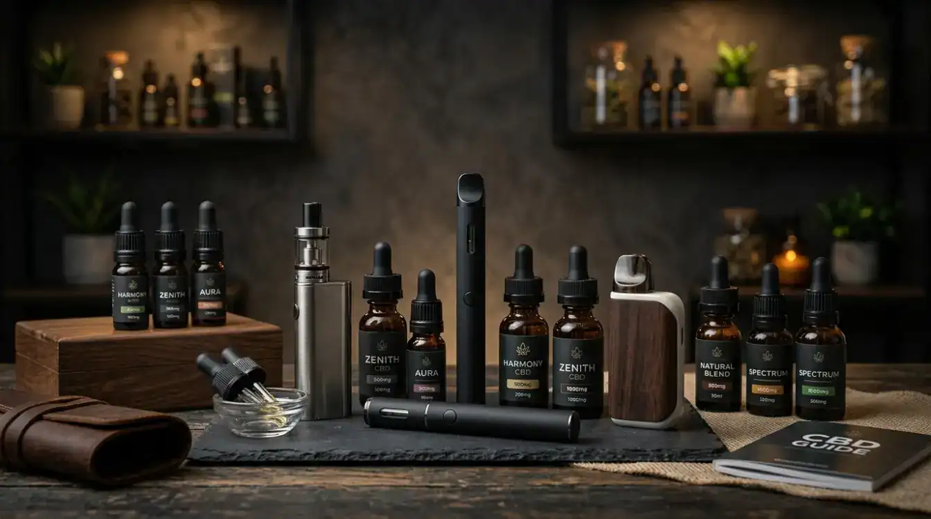 A selection of different CBD vapes that are available