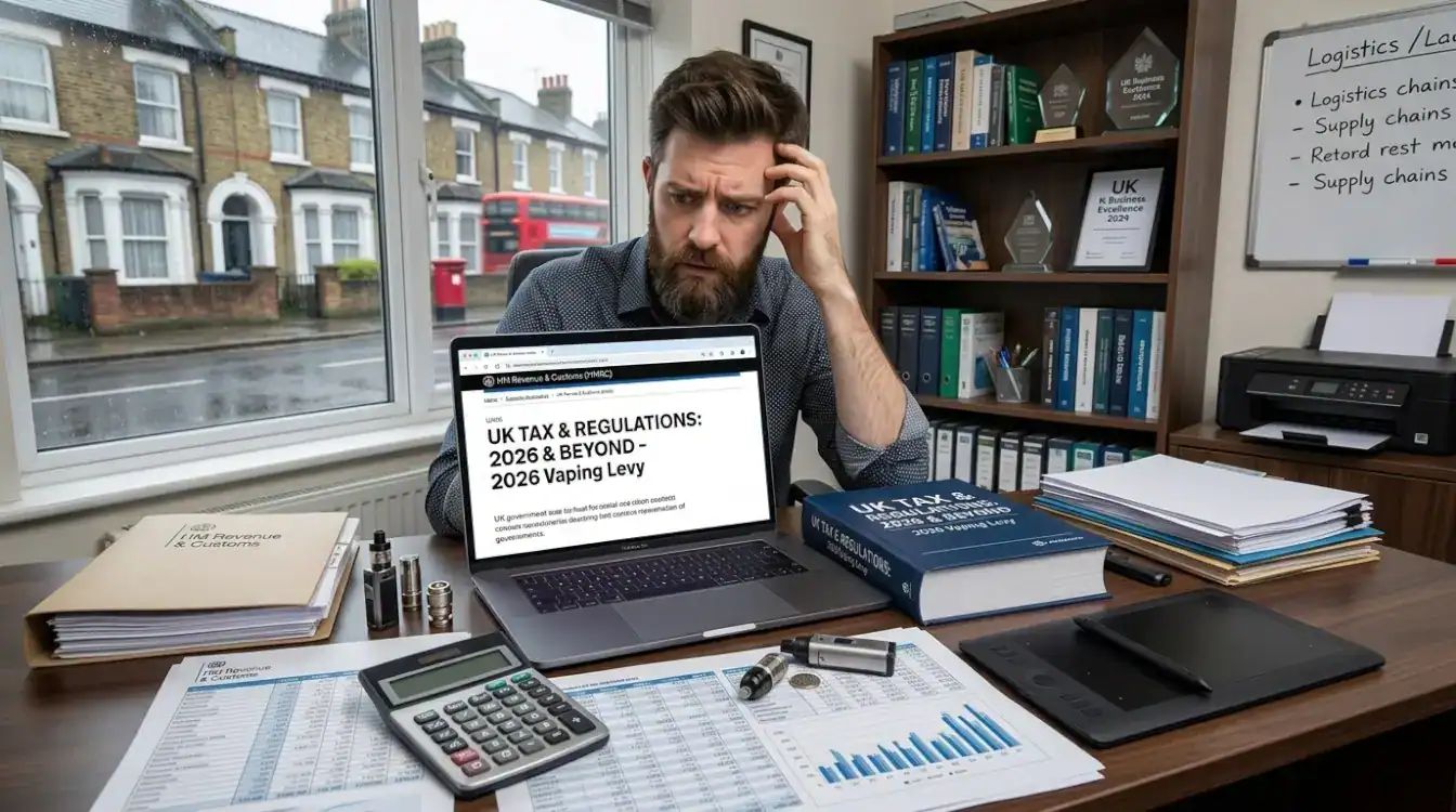 UK Vape shop owner figuring out the vape tax