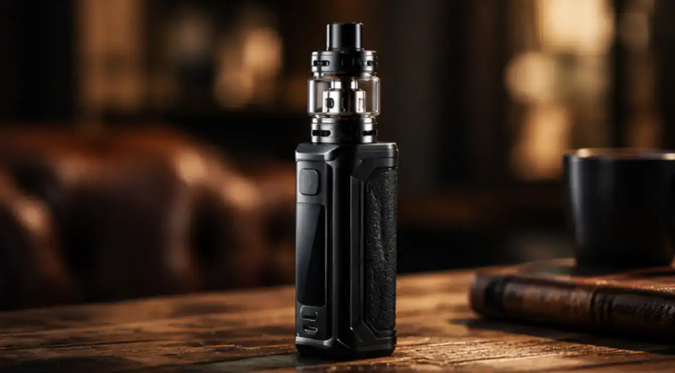 A Typical Box Mod Vape E-Cigarette
